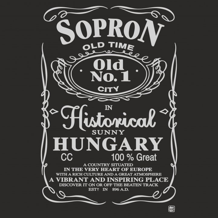 WHISKY Sopron kapucnis pulóver